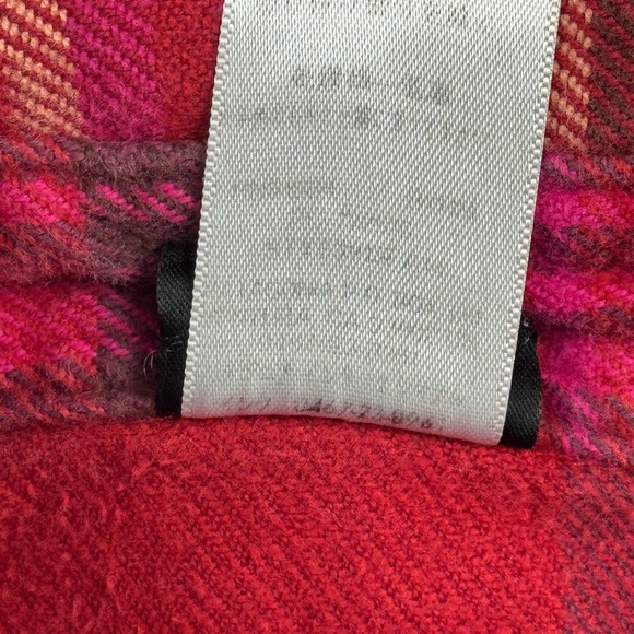 Patagonia Shirt Womens 6 Red Plaid Long Sleeve Fjord Flannel Organic Cotton - Picture 5 of 11